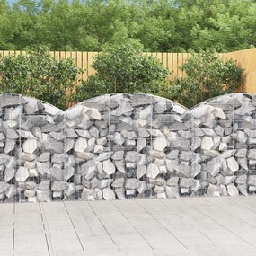 Cesto Gabbione Ad Arco 150x30x100/120 Cm Ferro Zincato /