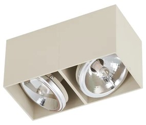 Faretto da parete moderno beige G9 orientabile a 2 luci - Box