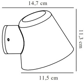 Nordlux - Applique da esterno ALERIA 1xGU10/35W/230V IP44