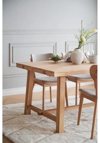 Tavolo da pranzo in legno di quercia lucido 170 x 95 cm Brooklyn - Rowico