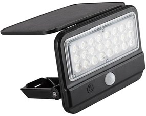 Rabalux 77040 - Lampada da parete solare LED FLAXTON LED/7W/3,7V IP54 nera