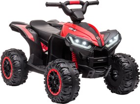 Mini Quad Elettrico per Bambini 12V Fari a LED Rosso...