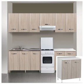 Kit Cucina Base 2 Ante 80X50Xh85 Cm Olmo