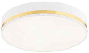 Argon 7034 - Plafoniera AMORE 2xE27/15W/230V diametro 25 cm bianco/oro