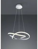 Sospensione Moderna Course Nichel Led Dimmerabile 27W 60 cm Trio Lighting