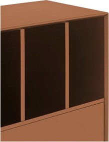 Cassettiera color mattone 166x98x45 cm Platt – Teulat