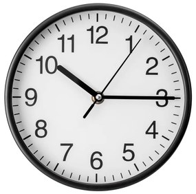 Orologio da parete Ø 20 cm 1xAA nero/bianco
