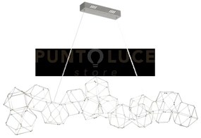 Lampada a sospensione lineare lucciola 14 acciaio inossidabile led ...