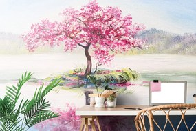 Carta da parati – Ciliegio rosa orientale