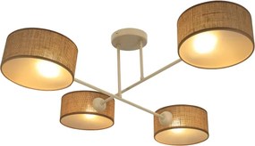 Brilagi - Plafoniera VIRGO 4xE14/40W/230V beige/oro