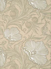 Little Greene Carta da parati Poppy Trail - Portland Stone
