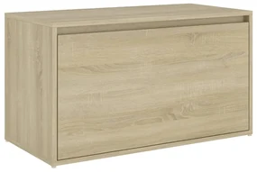 Panca da ingresso 80x40x45 cm rovere sonoma truciolato