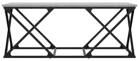 Tavolino da salotto grigio sonoma 100x49x40cm legno multistrato