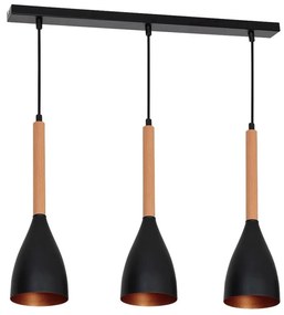 Lampadario a sospensione con filo MUZA 3xE27/60W/230V