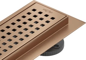 Mexen Flat 360° M08 scarico lineare rotante 60 cm, rame spazzolato - 1C25060-40