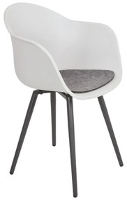 Sedia da giardino in plastica grigia Zara - Garden Pleasure