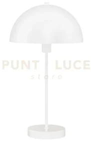 Lampada da tavolo a forma di fungo - metallo bianco