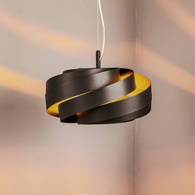 Lampada a sospensione Vento Domiluce, dimmerabile, Nero, Soggiorno / Sala da pranzo, Metallo, Moderno, Lampada a sospensione
