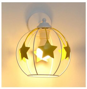 Applique per bambini STARS 1xE27/15W/230V giallo/bianco