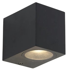 Applique da parete moderna nera IP44 - Baleno