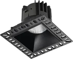 Game trimless led cob cree 11 w 36° 950 lm 3000 k nero cri 90 10x10cm