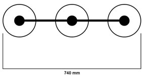 Jupiter 1171 - Lampada a sospensione XSARA 3xE27/60W/230V