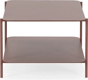 Tavolino da salotto color terracotta in metallo 58x90 cm Beatrix – MOME