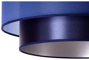 Duolla - Lampadario a sospensione con filo NANTES 1xE27/15W/230V diametro 45 cm blu/argento