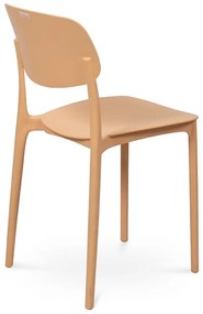 Sedia da esterno color pesca in plastica Hébé – Bonami Essentials