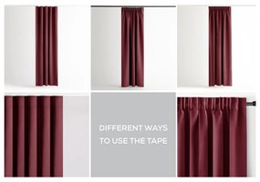 Tenda termoisolante/parzialmente oscurante burgundy 140x245 cm Kierra – Restilo