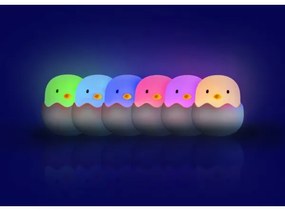 MegaLight - Lampada LED RGB dimmerabile ricaricabile per bambini EGGY EGG LED/5V