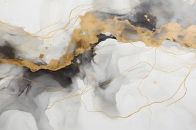 Quadro su tela – Marmo bianco-grigio