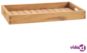 vidaXL Vassoio da Portata 60x35 cm in Legno Massello di Teak