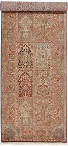Cashmere Silk Tappeto 300x100 (Indian) Annodato A Mano