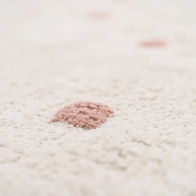 Tappeto in cotone beige e rosa fatto a mano, 100 x 150 cm Numi - Nattiot