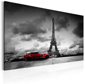 Quadro Paris Travels  Colore Rosso, Dimensioni e Misure 120x80