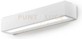 Ges964c- applique led 3000k 1236lm 20w alluminio ip65 bianco 36cm