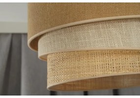 Duolla - Plafoniera YUTE TRIO 1xE27/15W/230V diametro 45 cm marrone/grigio/beige