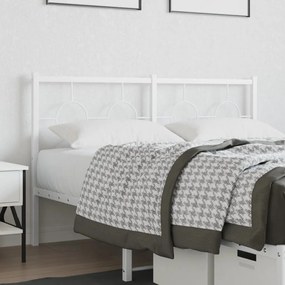Testiera İn Metallo Bianco 140 Cm /