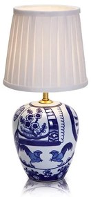 Lampada da tavolo blu e bianca Goteborg, altezza 33 cm Göteborg - Markslöjd
