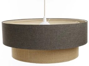 Lampadario a sospensione con filo BOHO TRINITI 1xE27/60W/230V grigio/beige