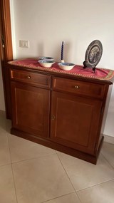 Credenza classica in legno  noce lucido 105 x 42