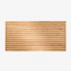 Testiera Per Letto Deleyna Wood Da 150 Cm Marrone Legno Naturale & 150 Cm - Sklum