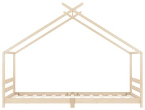 Giroletto per bambini in legno massello di pino 90x200 cm