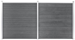 Pannello Di Recinzione İn Wpc 353x186 Cm Grigio /