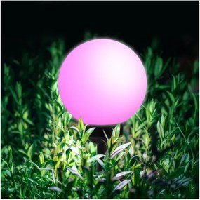 Lampada solare LED RGB con sensore SPHERE, LED 1,2 V, IP44, 200 mAh, ø 20 cm