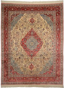 Isfahan Tappeto orientale 280 x 370 Beige (Cina) Annodato A Mano