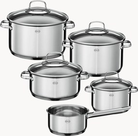 Batteria di pentole in acciaio inossidabile Elegance, set da 5
