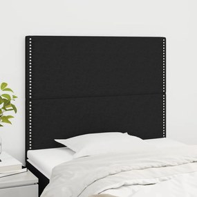 Testiera 2 Pz Nera 90x5x78/88 Cm İn Tessuto /
