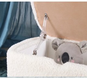 Pouf PIXI 37x61 cm bianco